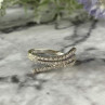 14K White Gold Diamonds Ring Size 8.5