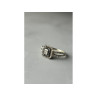 10K White Gold Black Spinel & Diamonds Ring Size 7.5