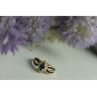 14K Yellow Gold Sapphire & Diamonds Ring Size 5.5