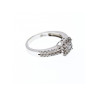 10K White Gold Diamonds Ring Size 6.5