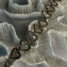 925 Sterling Silver Marcasite Hearts Bracelet Length 7.5