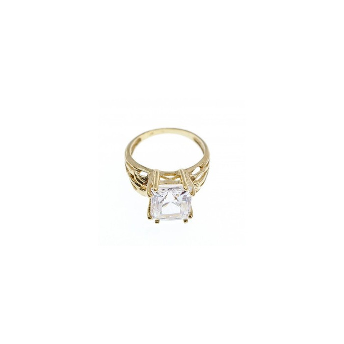 10K Yellow Gold CZ Ring Size 6.5 UTC