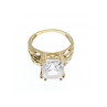 10K Yellow Gold CZ Ring Size 6.5 UTC