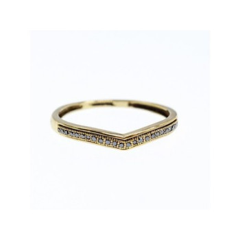 10K Yellow Gold Black Diamonds Ring Size 8