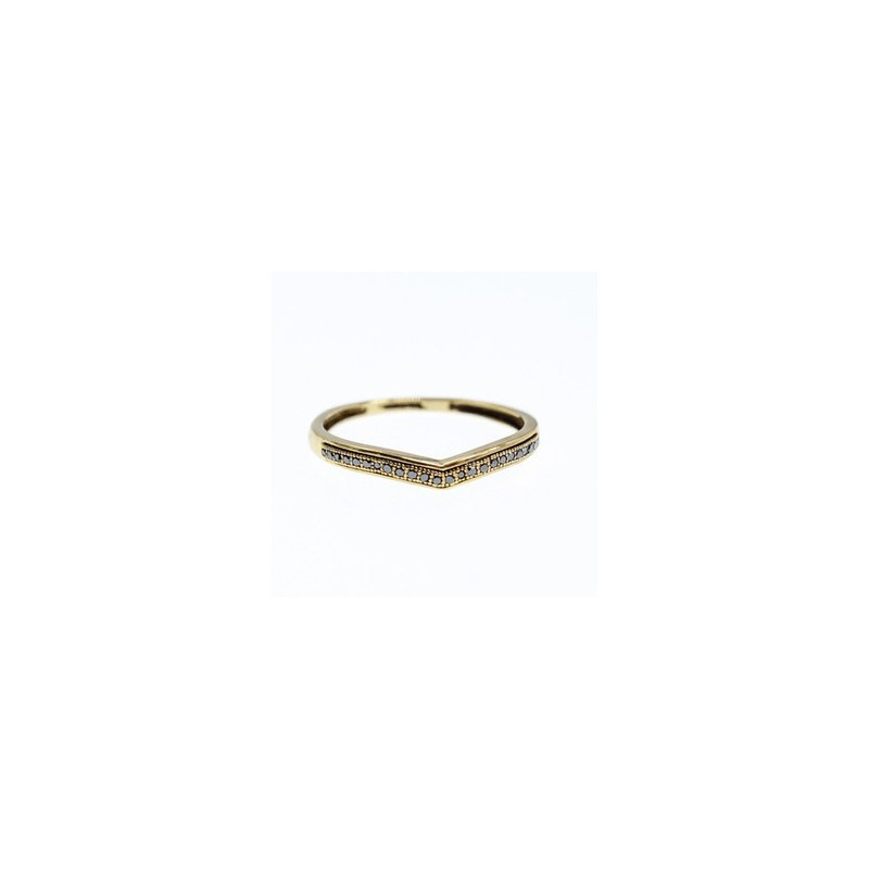 10K Yellow Gold Black Diamonds Ring Size 8