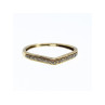 10K Yellow Gold Black Diamonds Ring Size 8