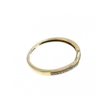 10K Yellow Gold Black Diamonds Ring Size 8