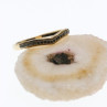10K Yellow Gold Black Diamonds Ring Size 8