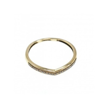 10K Yellow Gold Black Diamonds Ring Size 8