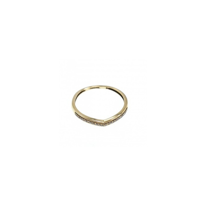 10K Yellow Gold Black Diamonds Ring Size 8