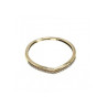 10K Yellow Gold Black Diamonds Ring Size 8