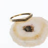 10K Yellow Gold Black Diamonds Ring Size 8