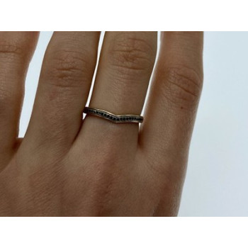 10K Yellow Gold Black Diamonds Ring Size 8