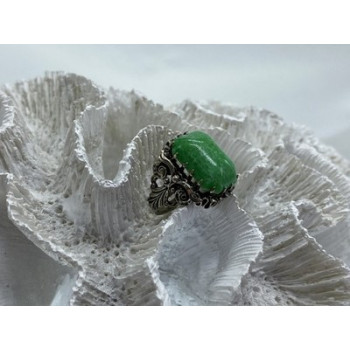 Vintage 925 Sterling Silver Jasper Ring Size 7