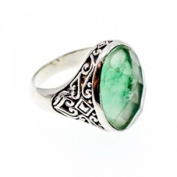 Vintage 925 Sterling Silver Demantoid Ring Size 8
