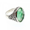 Vintage 925 Sterling Silver Demantoid Ring Size 8