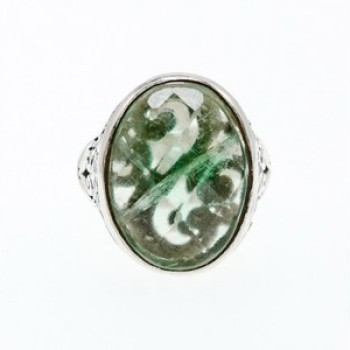 Vintage 925 Sterling Silver Demantoid Ring Size 8
