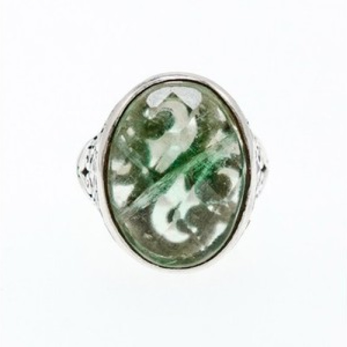 Vintage 925 Sterling Silver Demantoid Ring Size 8
