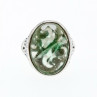 Vintage 925 Sterling Silver Demantoid Ring Size 8
