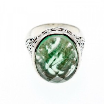 Vintage 925 Sterling Silver Demantoid Ring Size 8
