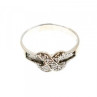 Vintage 925 Sterling Silver CZ Ring Size 9