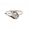 925 Sterling Silver Blue & White Topaz Ring Size 7
