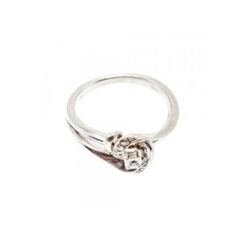 925 Sterling Silver Blue & White Topaz Ring Size 7