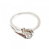 925 Sterling Silver Blue & White Topaz Ring Size 7