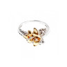 925 Sterling Silver Gold Plated CZ 