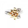 925 Sterling Silver Gold Plated CZ 