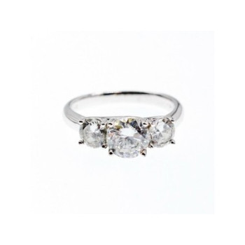 925 Sterling Silver CZ ring Size 10.5