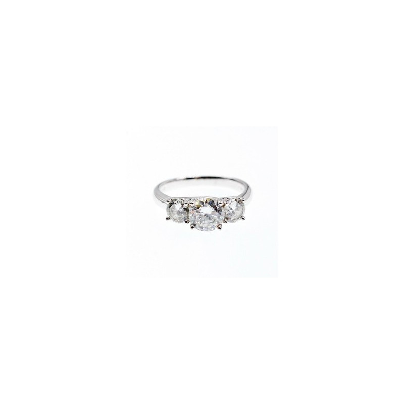 925 Sterling Silver CZ ring Size 10.5
