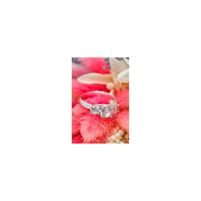 925 Sterling Silver CZ ring Size 10.5