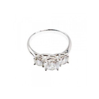925 Sterling Silver CZ ring Size 10.5