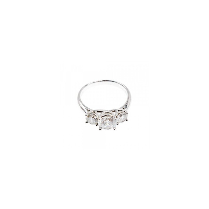 925 Sterling Silver CZ ring Size 10.5