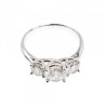 925 Sterling Silver CZ Ring Size 10.5