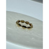 925 Sterling Silver Gold Plated Ring Size 6.5