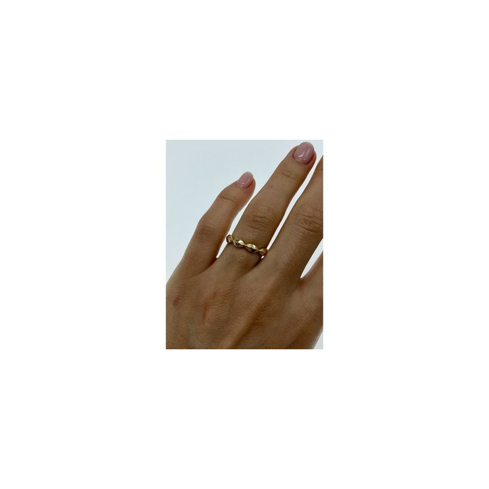 925 Sterling Silver Gold Plated Ring Size 6.5