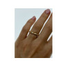 925 Sterling Silver Gold Plated Ring Size 6.5
