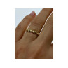 925 Sterling Silver Gold Plated Ring Size 6.5