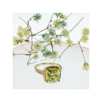 925 Sterling Silver with gilding &CZ 