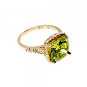 925 Sterling Silver With Gilding &CZ 