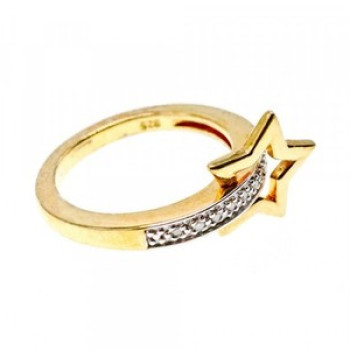 925 Sterling Silver Gold Plated Sapphires 