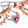 925 Sterling Silver Ruby & CZ 