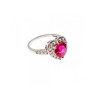 925 Sterling Silver Ruby & CZ 