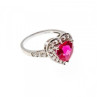 925 Sterling Silver Ruby & CZ 