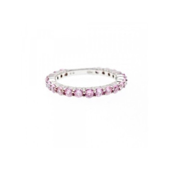 925 Sterling Silver Morganite Ring Size 7