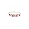 925 Sterling Silver Pink Spinel & CZ Ring Size 7