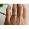 925 Sterling Silver Pink Spinel & CZ Ring Size 7