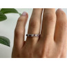 925 Sterling Silver Pink Spinel & CZ Ring Size 7